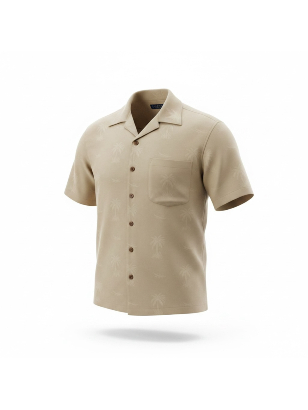 EUC Tommy Bahama Beige Silk Button Up Men's Shirt - Size L